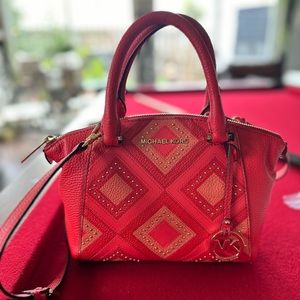 Red crossbody MK bag
